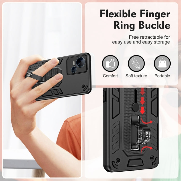 For Tecno Spark 10 5G Variety Brave Armor Finger Loop Holder Phone